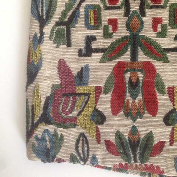 Vintage 90's Floral Tapestry Mini Pencil Skirt - Picture 7 of 8